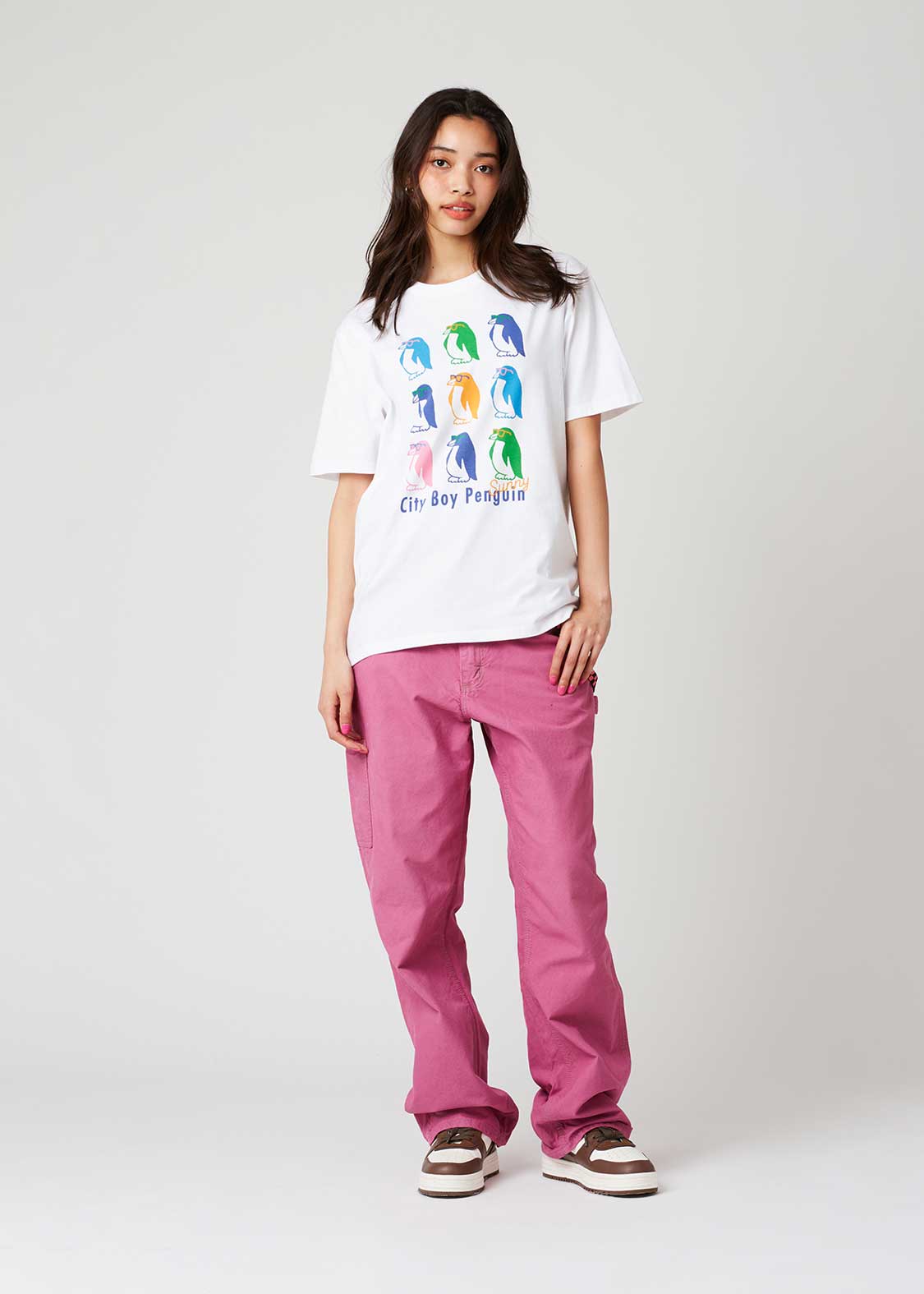 City Boy Penguin Colour | T-shirt