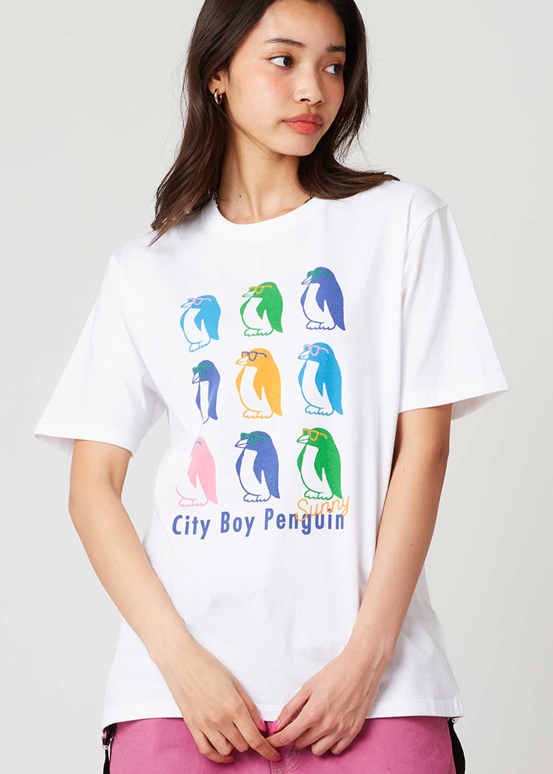 City Boy Penguin Colour | T-shirt