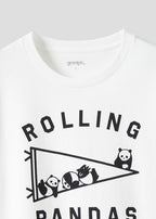 Rolling Pandas and Flag | Short Sleeve Tee