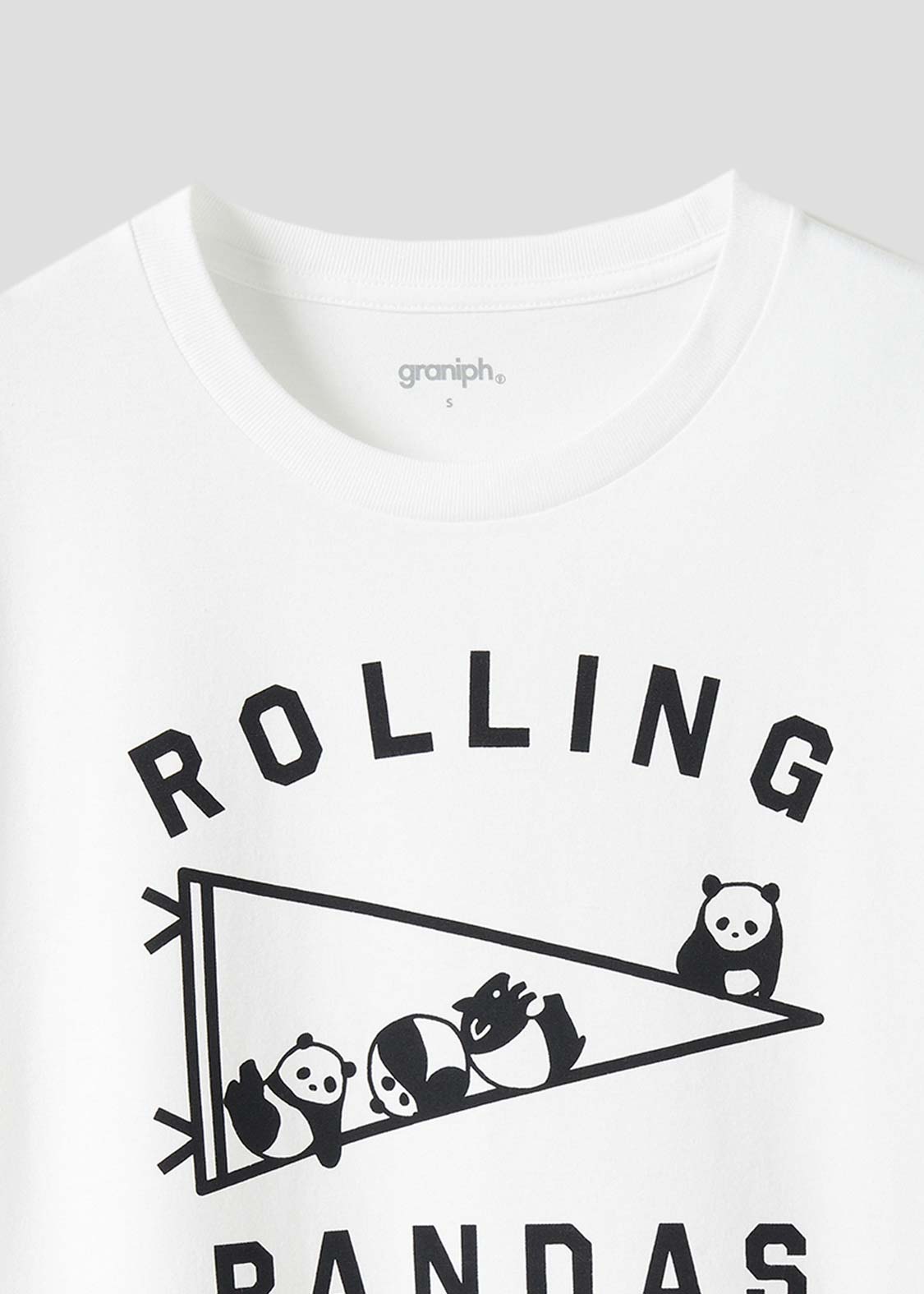 Rolling Pandas and Flag | Short Sleeve Tee