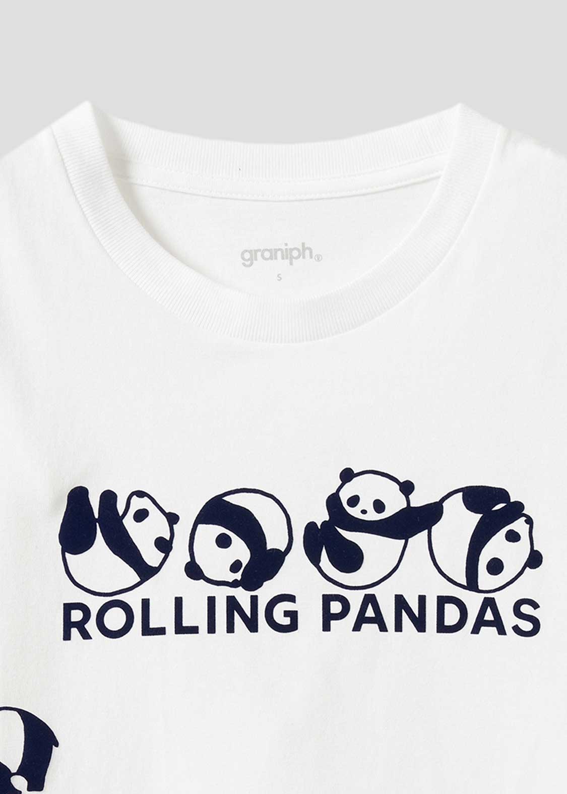 Rolling Pandas Long Logo | T-shirt
