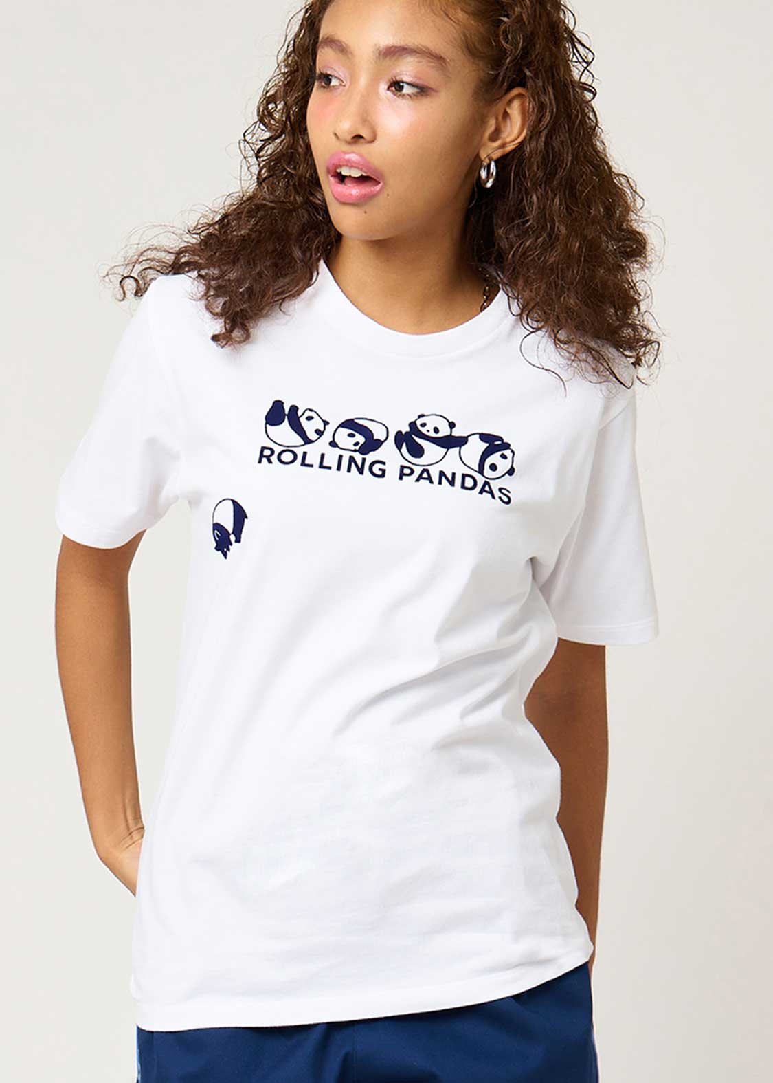 Rolling Pandas Long Logo | T-shirt