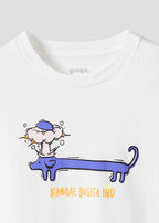 Takeru Shibuya x Nagasugiru-inu - Kangaesugita Inu | T-Shirt