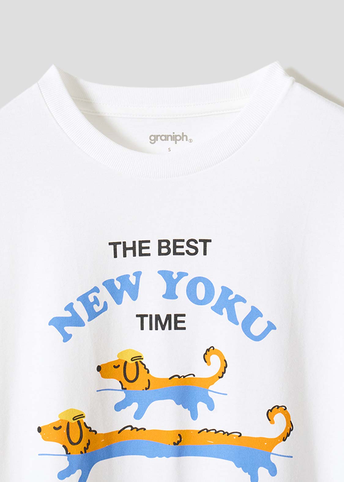 Nagasugiru Inu New York Time WHT | T-Shirt