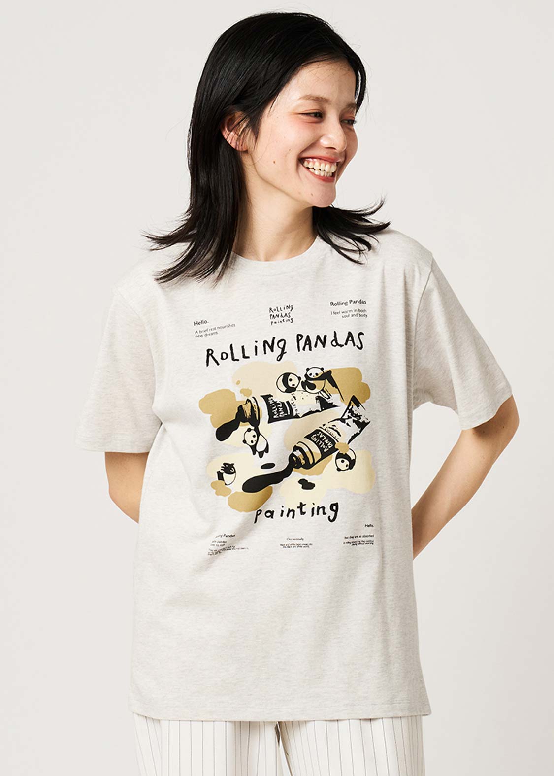 Rolling Pandas Painting | T-Shirt