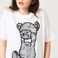 Paisley Control Bear Grey | T-Shirt
