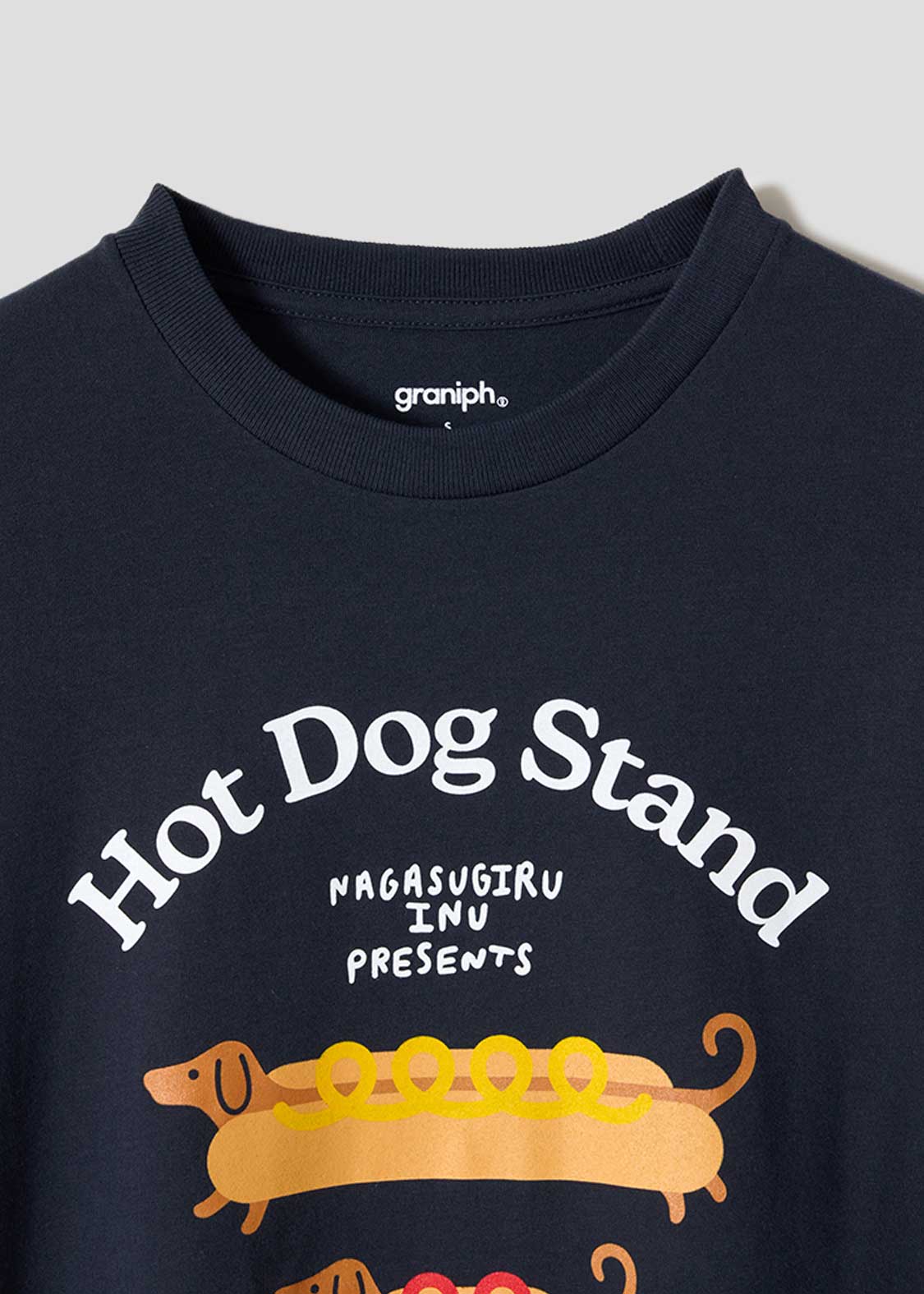 Nagasugiru Inu Meets Hot Dog DRK | T-Shirt