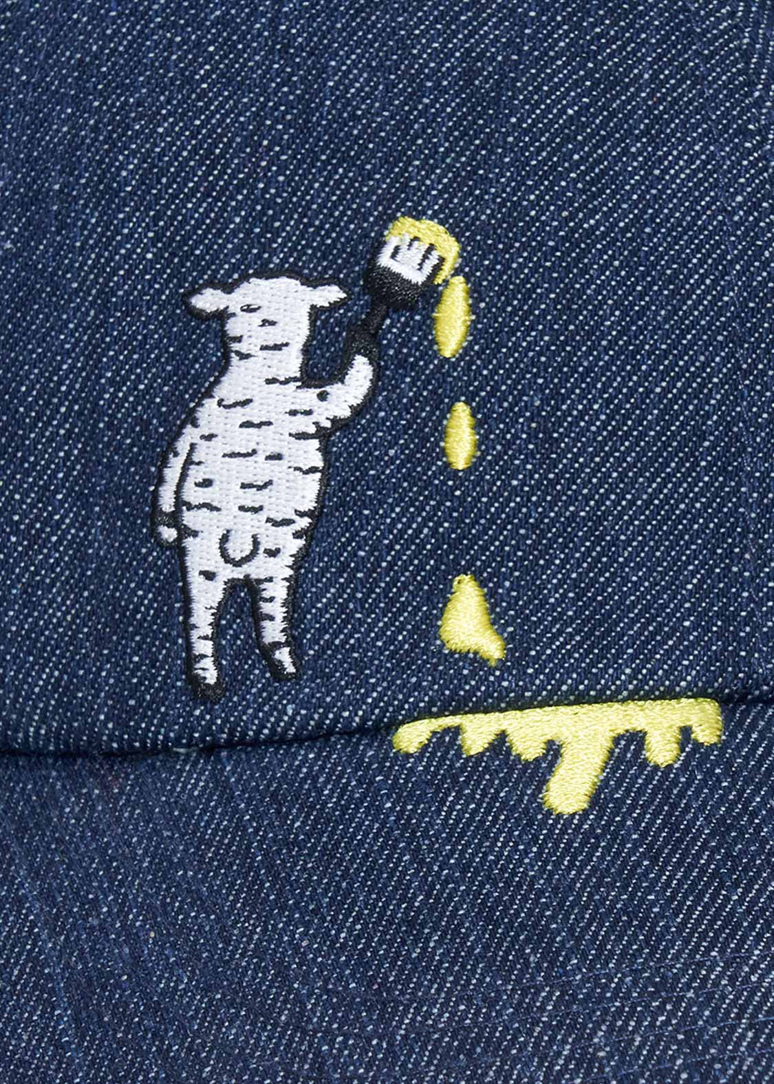 Denim Cap (Lamb Chop painting)