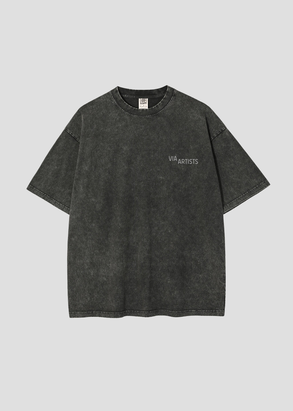 ADAM LISTER - Mona Lisa | Big Silhouette Acid Wash T-Shirt