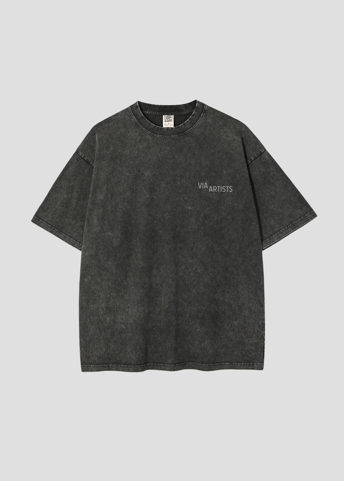 ADAM LISTER - Mona Lisa | Big Silhouette Acid Wash T-Shirt