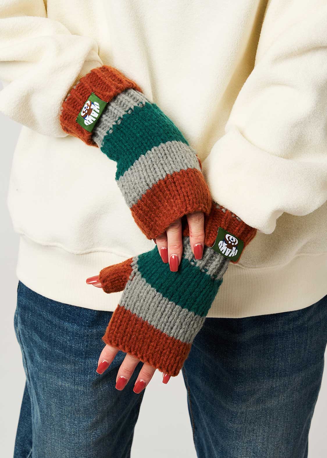 Ikaku Face A | Knit Line Gloves