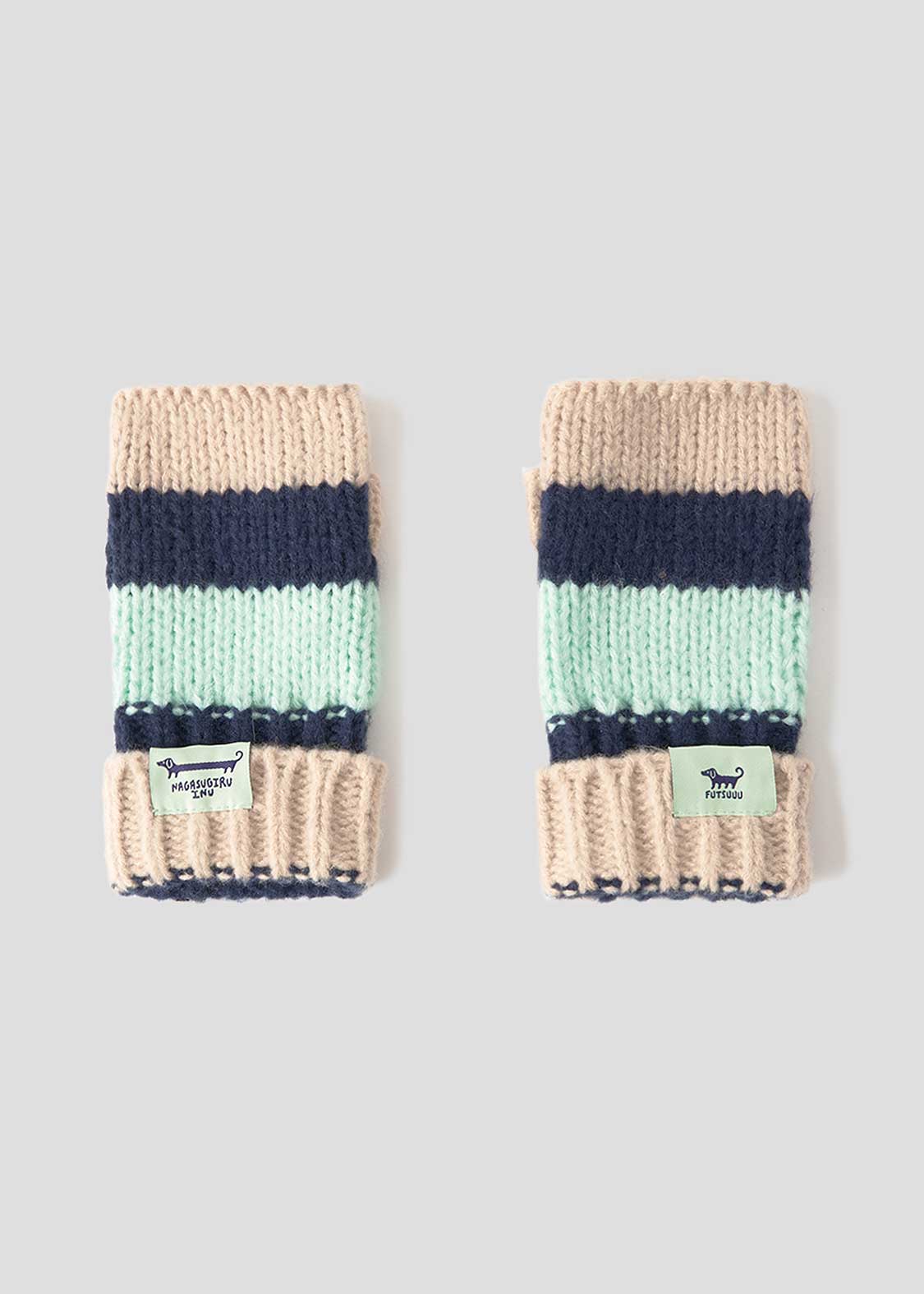 Nagasugiru Inu | Knit Line Gloves