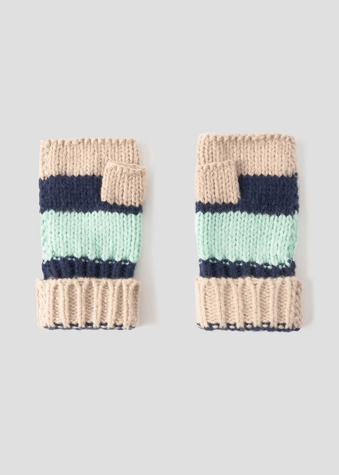 Nagasugiru Inu | Knit Line Gloves