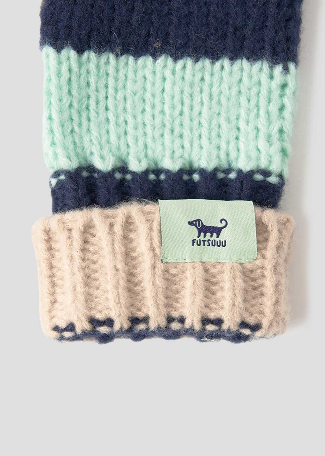Nagasugiru Inu | Knit Line Gloves