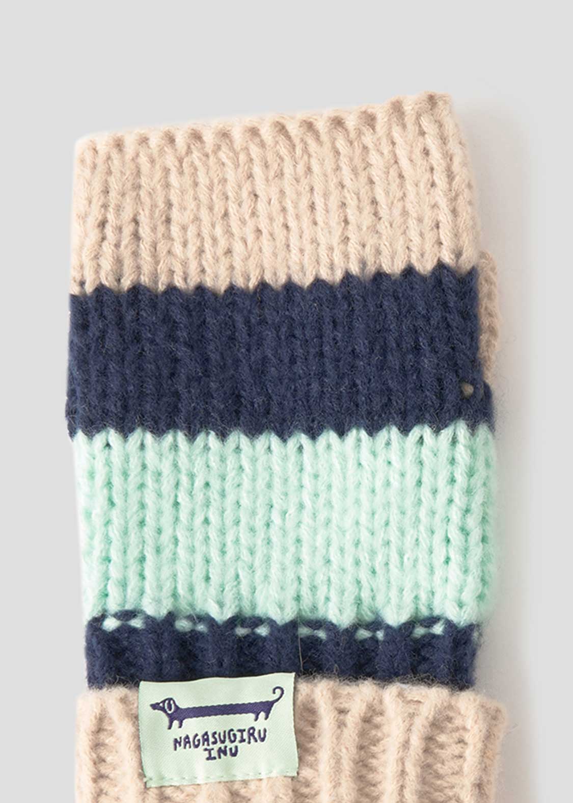 Nagasugiru Inu | Knit Line Gloves