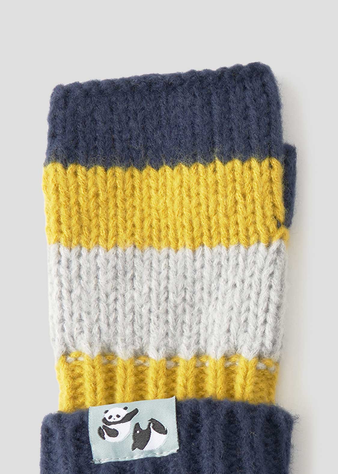 Rolling Pandas | Knit Line Gloves