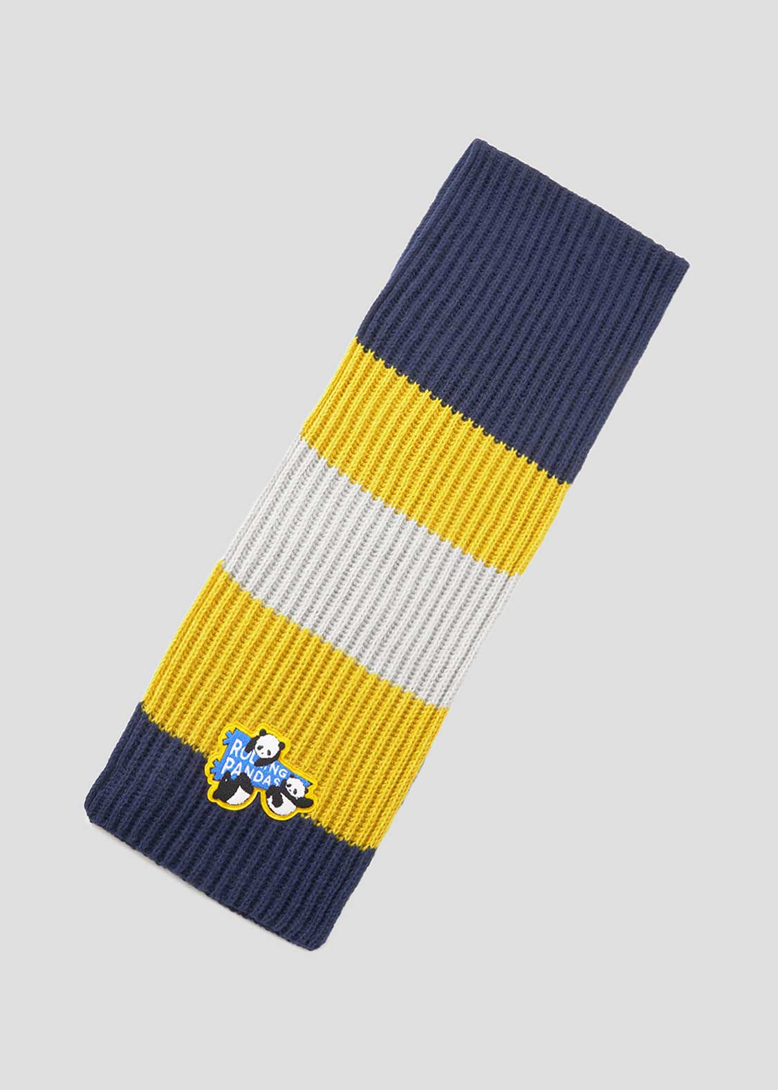 Rolling Pandas Pennant | Knit Line Scarf
