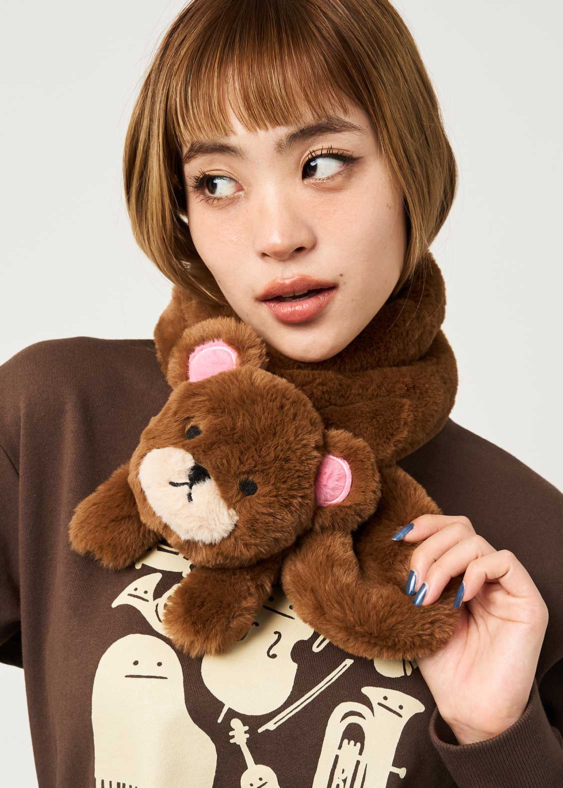 Control Bear | Plush Scarf