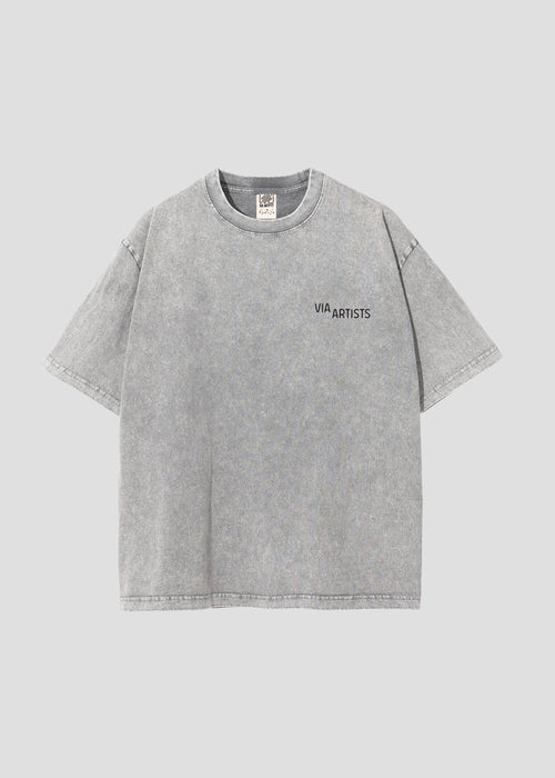 ADAM LISTER - The Kiss | Big Silhouette Acid Wash T-Shirt