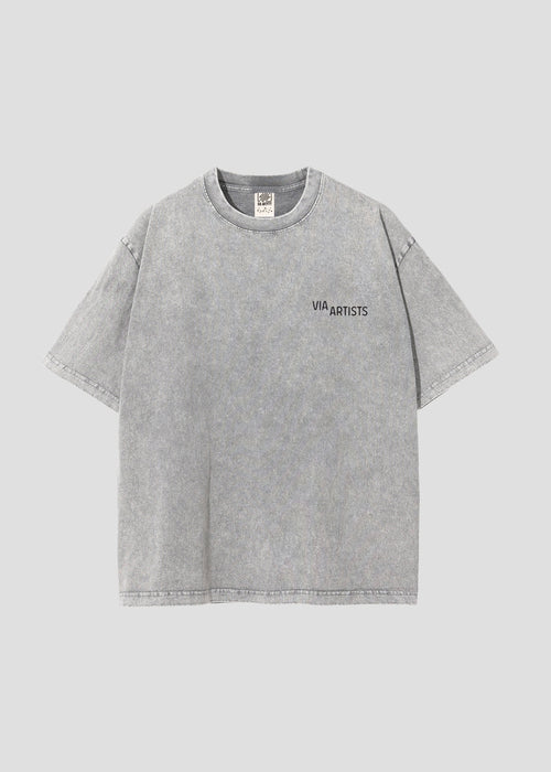 ADAM LISTER - The Kiss | Big Silhouette Acid Wash T-Shirt