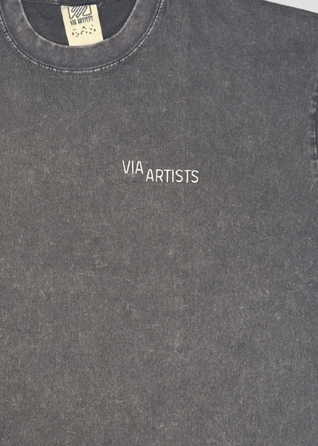ADAM LISTER - Mona Lisa | Big Silhouette Acid Wash T-Shirt