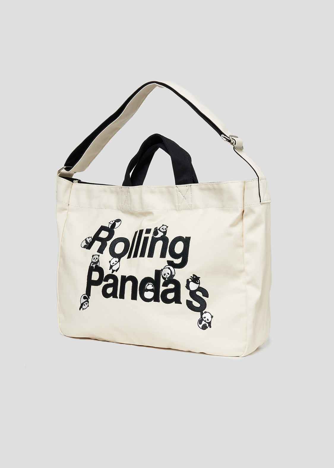 2 Way Tote Bag (Rolling Pandas)