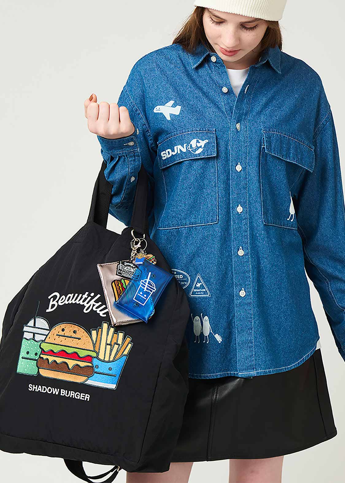 2 Way Tote Bag (Beautiful Shadow Burger 2)