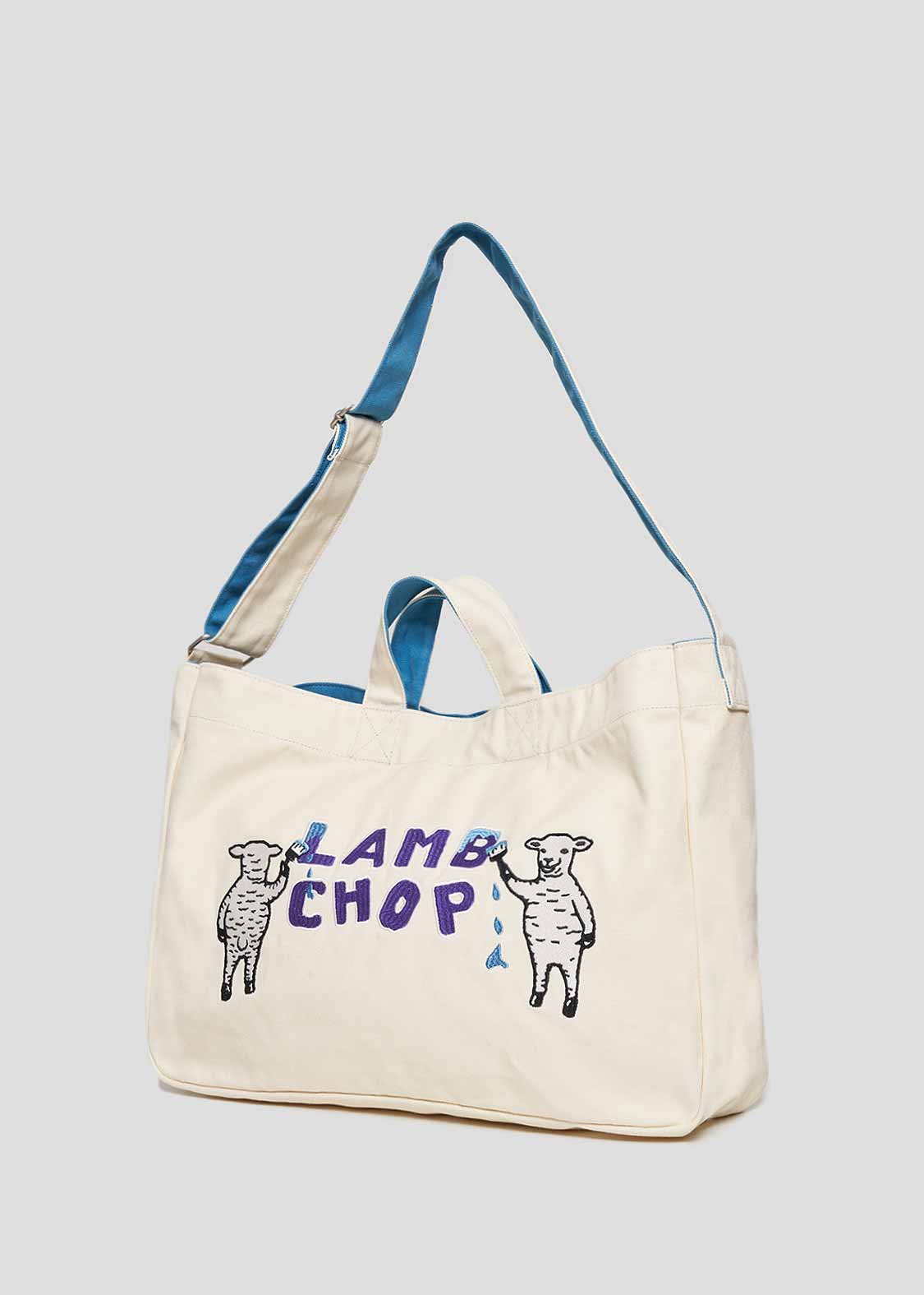 2Way Tote Bag (Lamb Chop painting)