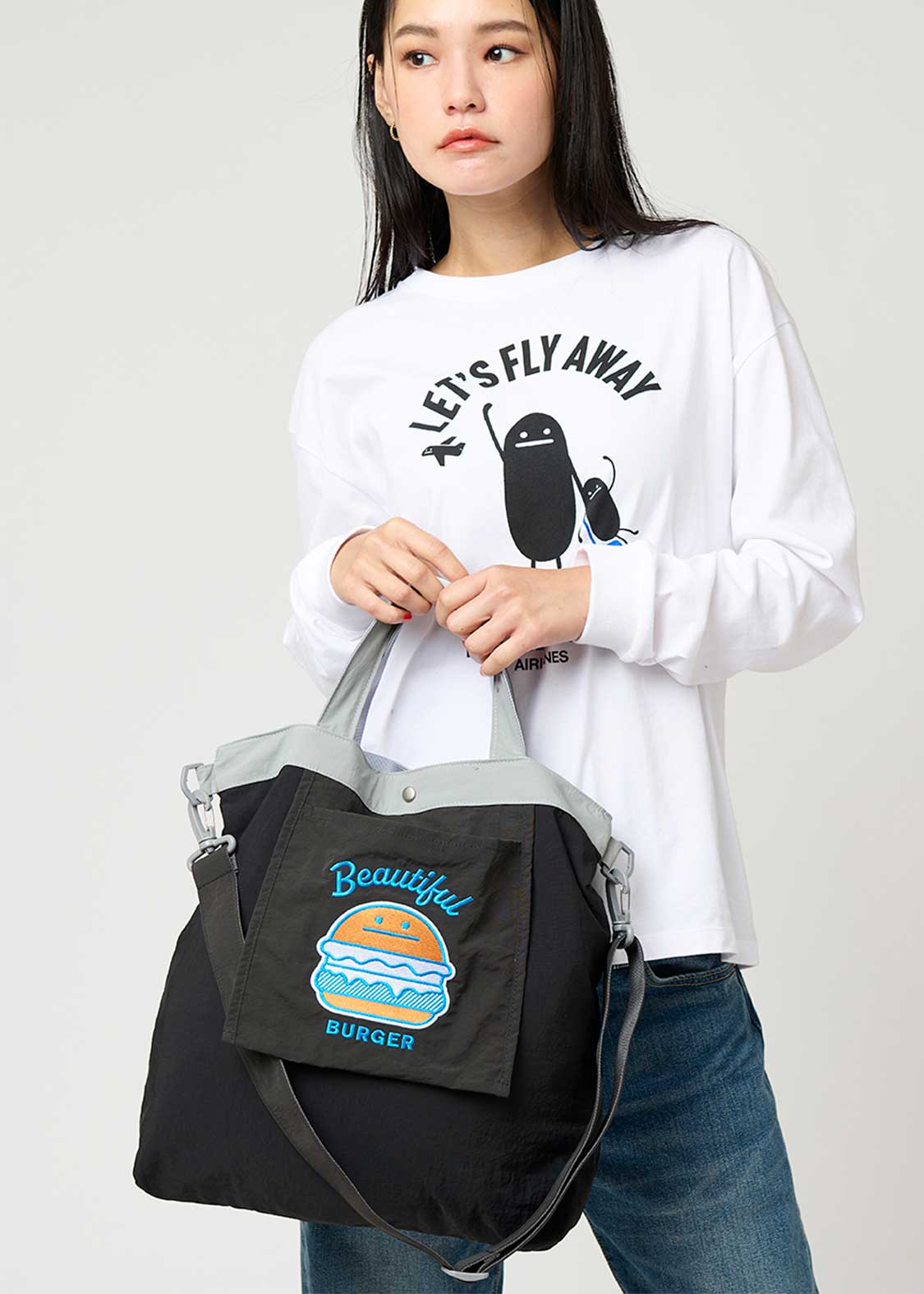 2WAY Tote Bag (Beautiful Shadow Burger)