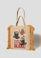 Ikaku Take A Break | Jacquard Tote Bag