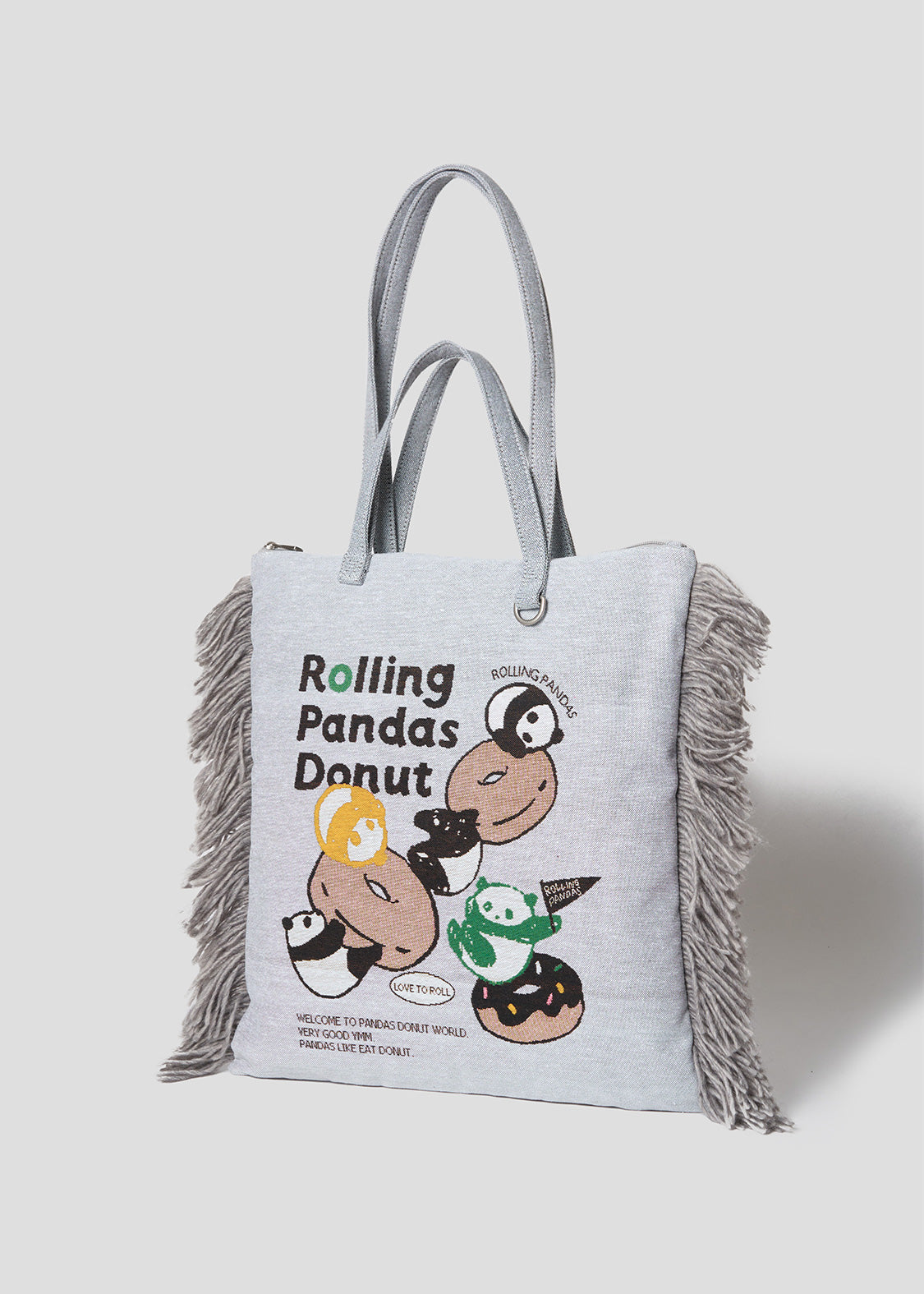 Rolling Panda'S Donuts | Jacquard Tote Bag