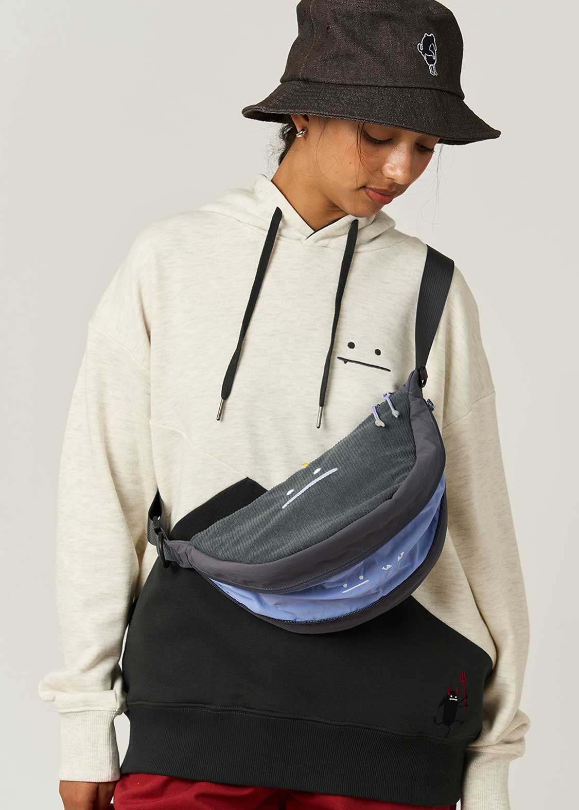 Neko Kaburi Beautiful Shadow 2 | Corduroy Mini Shoulder Bag