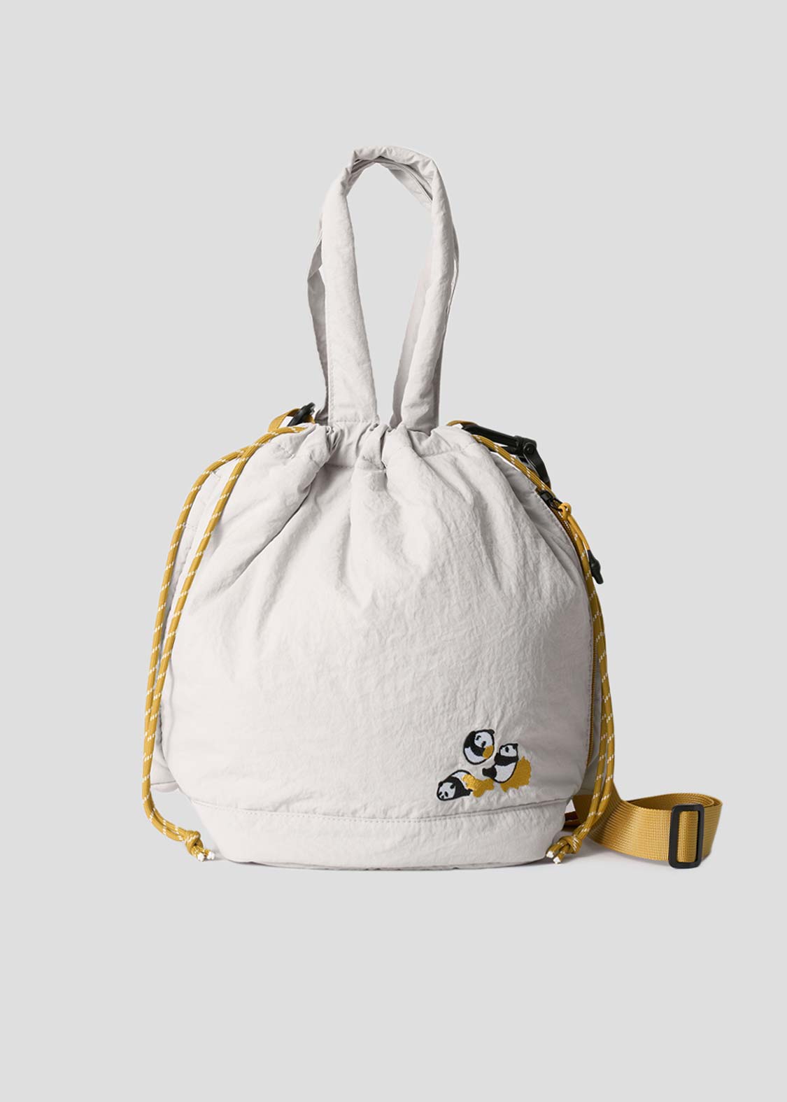 Rolling Pandas Painting | String Bag