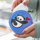 Custom Circle Pouch (Rolling Pandas Symbolic)