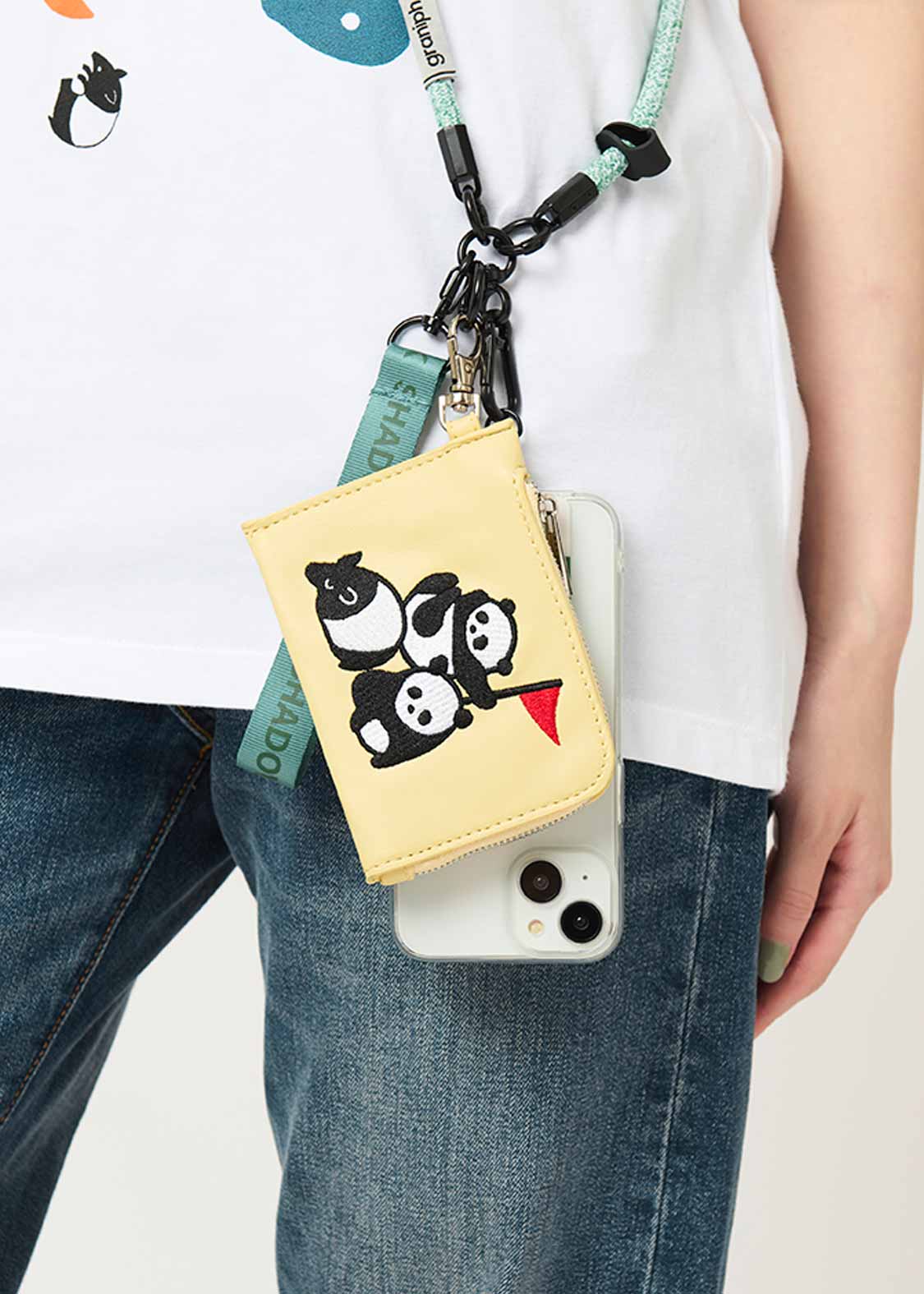 Custom Flat Pouch (Rolling Pandas Symbolic)