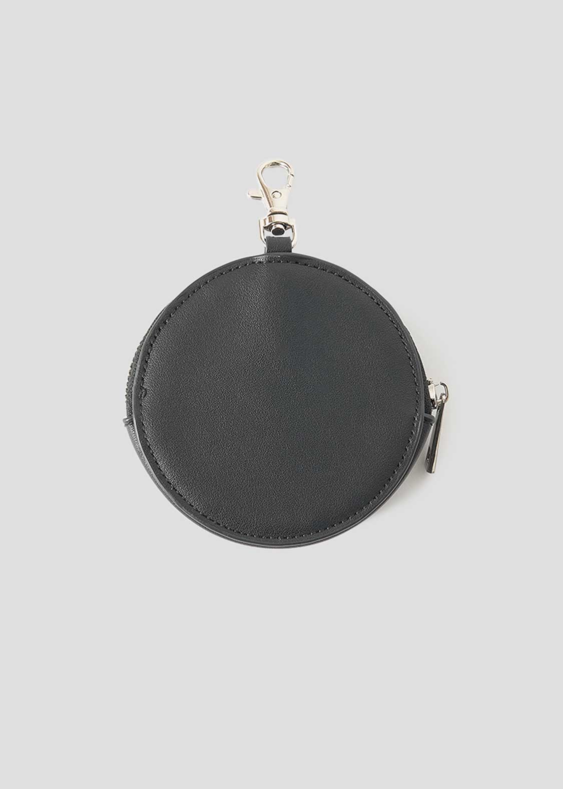 Beautiful Shadow Zoom | Faux Leather Custom Circle Pouch