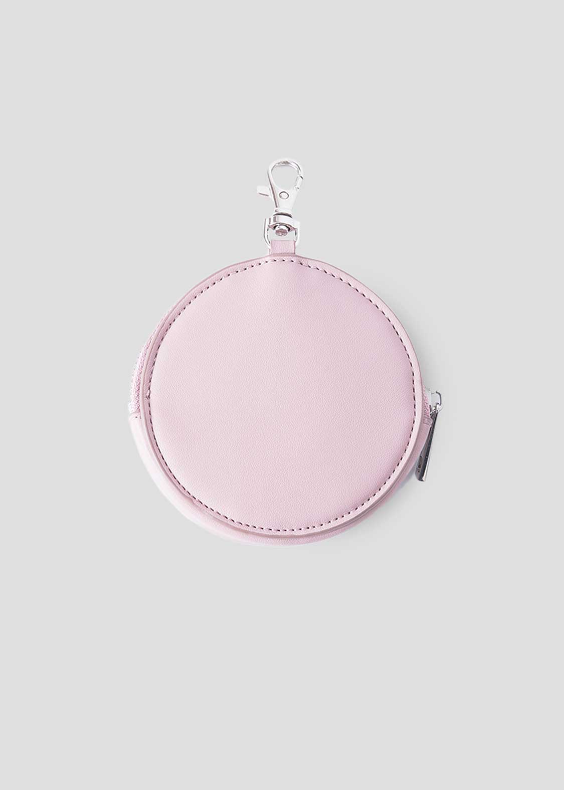 Ikaku Face | Faux Leather Custom Circle Pouch
