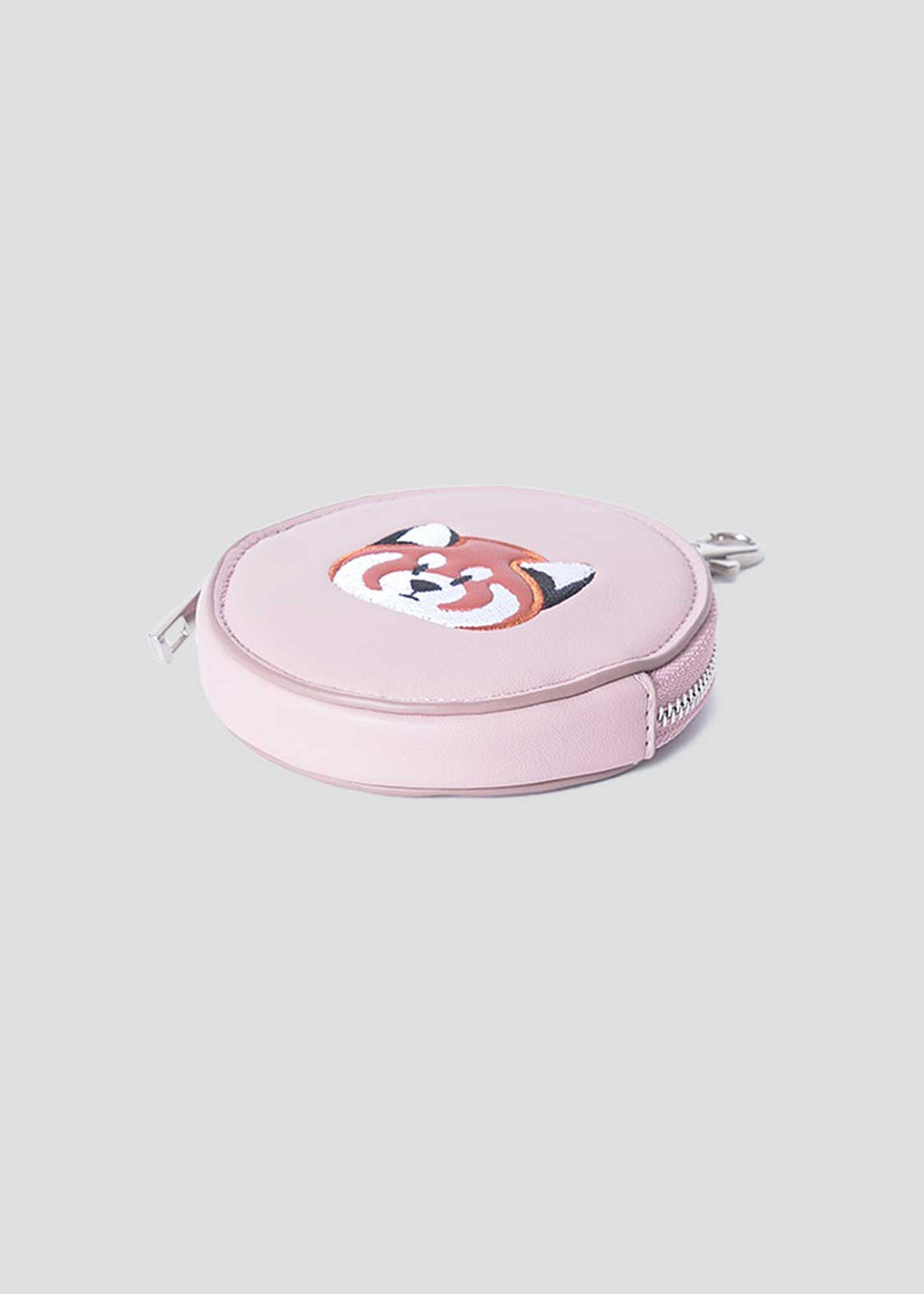 Ikaku Face | Faux Leather Custom Circle Pouch