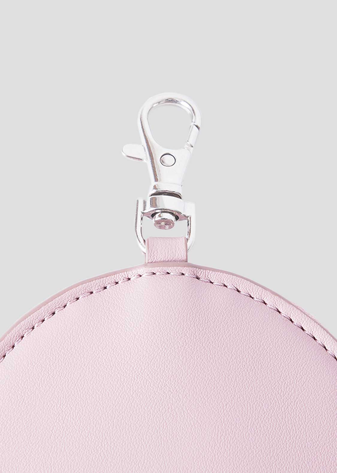 Ikaku Face | Faux Leather Custom Circle Pouch