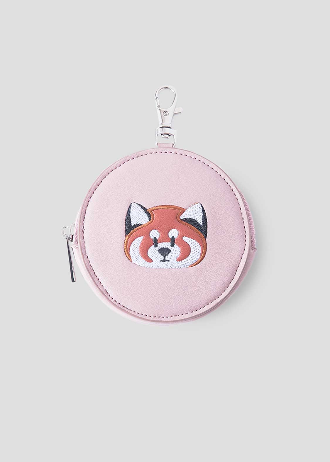 Ikaku Face | Faux Leather Custom Circle Pouch