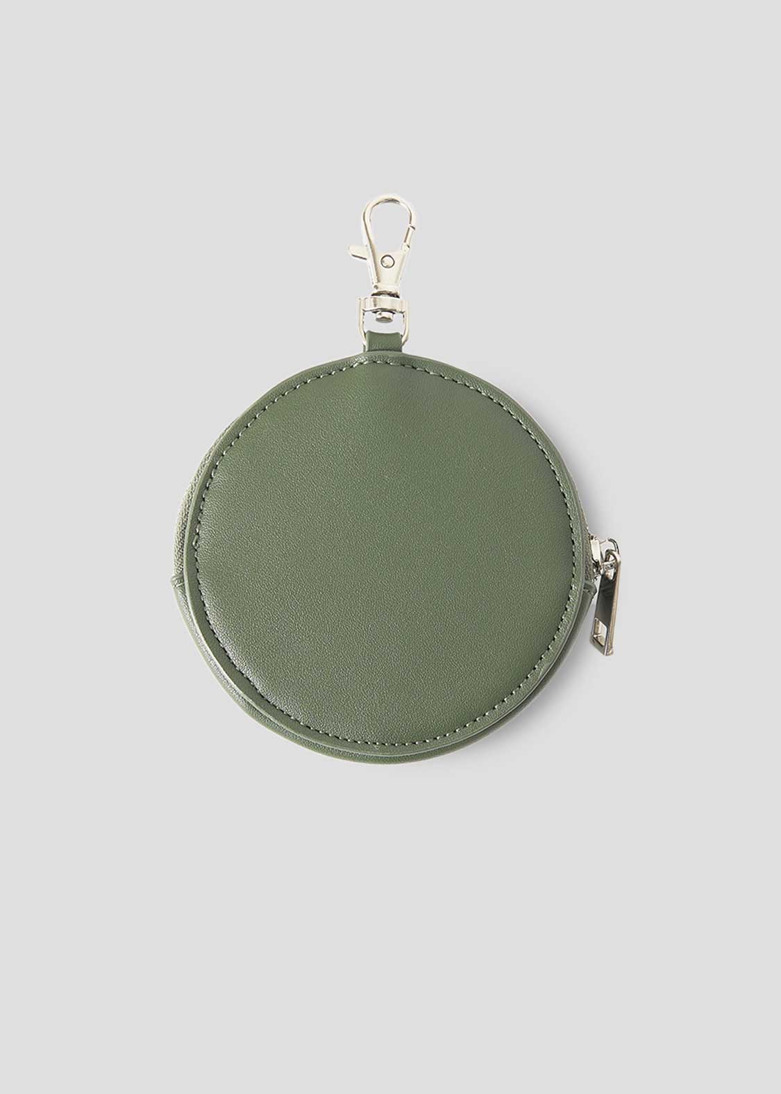 Nagasugiru Inu | Faux Leather Custom Circle Pouch