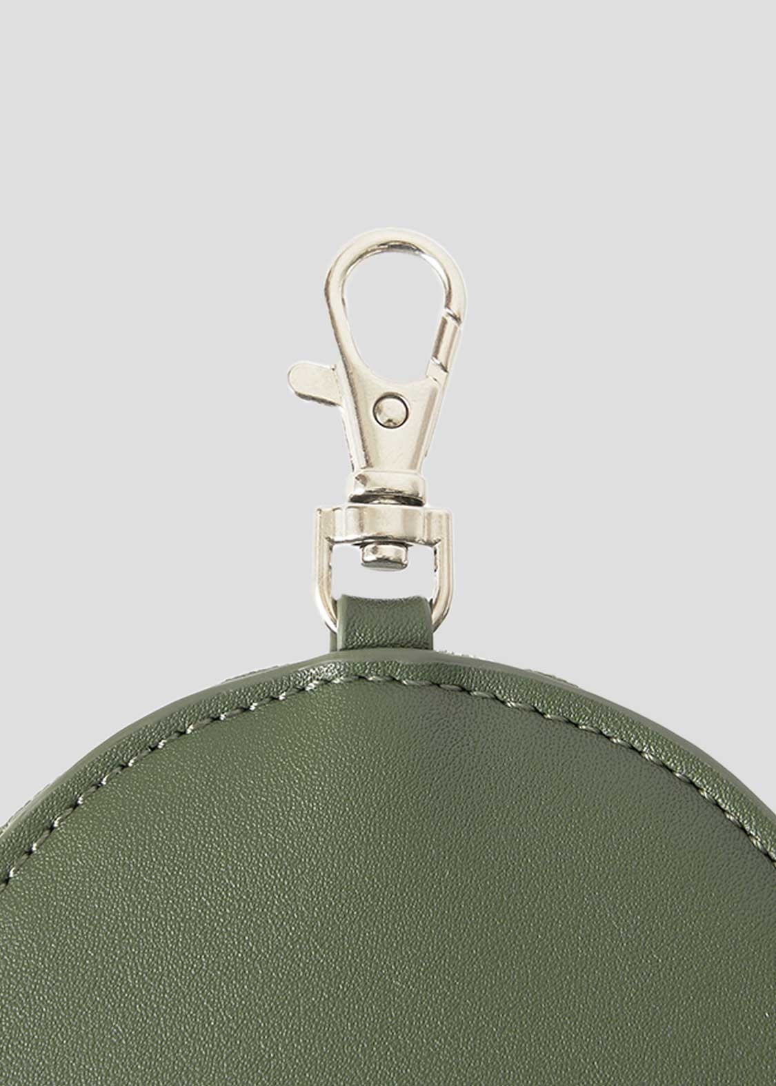 Nagasugiru Inu | Faux Leather Custom Circle Pouch