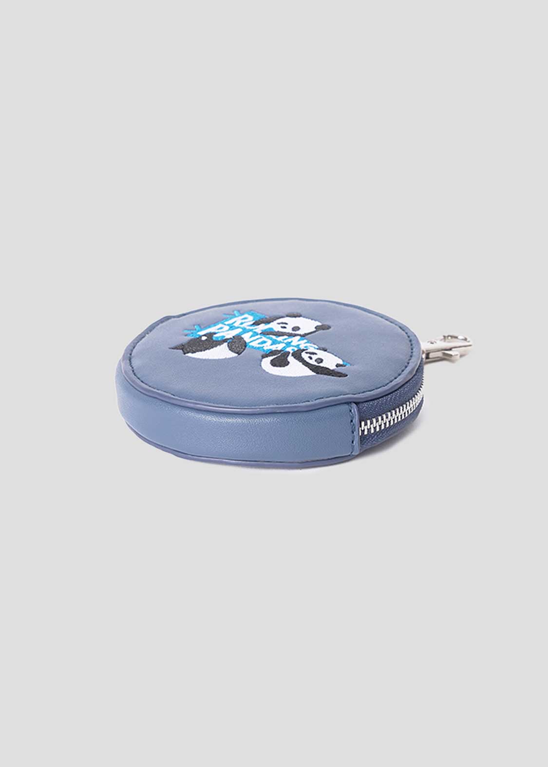 Rolling Pandas Pennant | Faux Leather Custom Circle Pouch