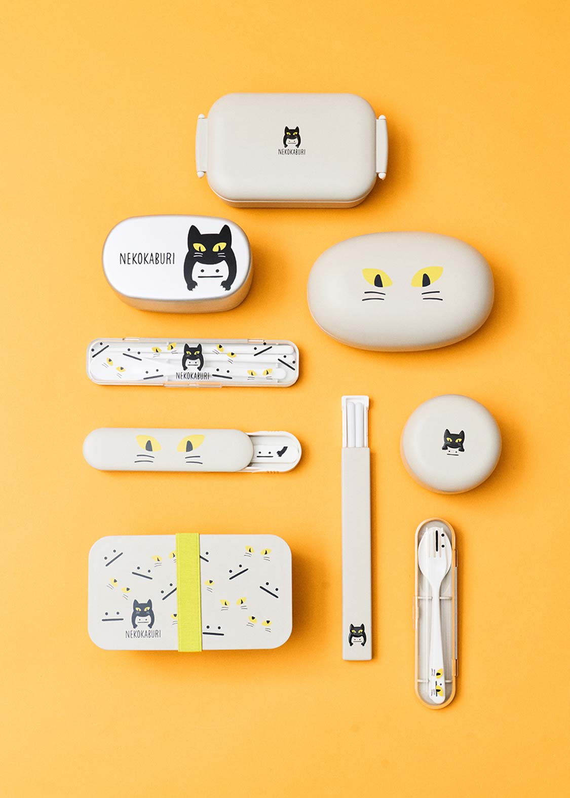 Nekokaburi Beautiful Shadow | Chopsticks & Spoon Set
