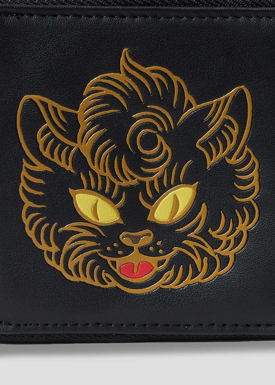 Ayako Ishiguro - Loud Cat Face | Zip Wallet – Via Artists