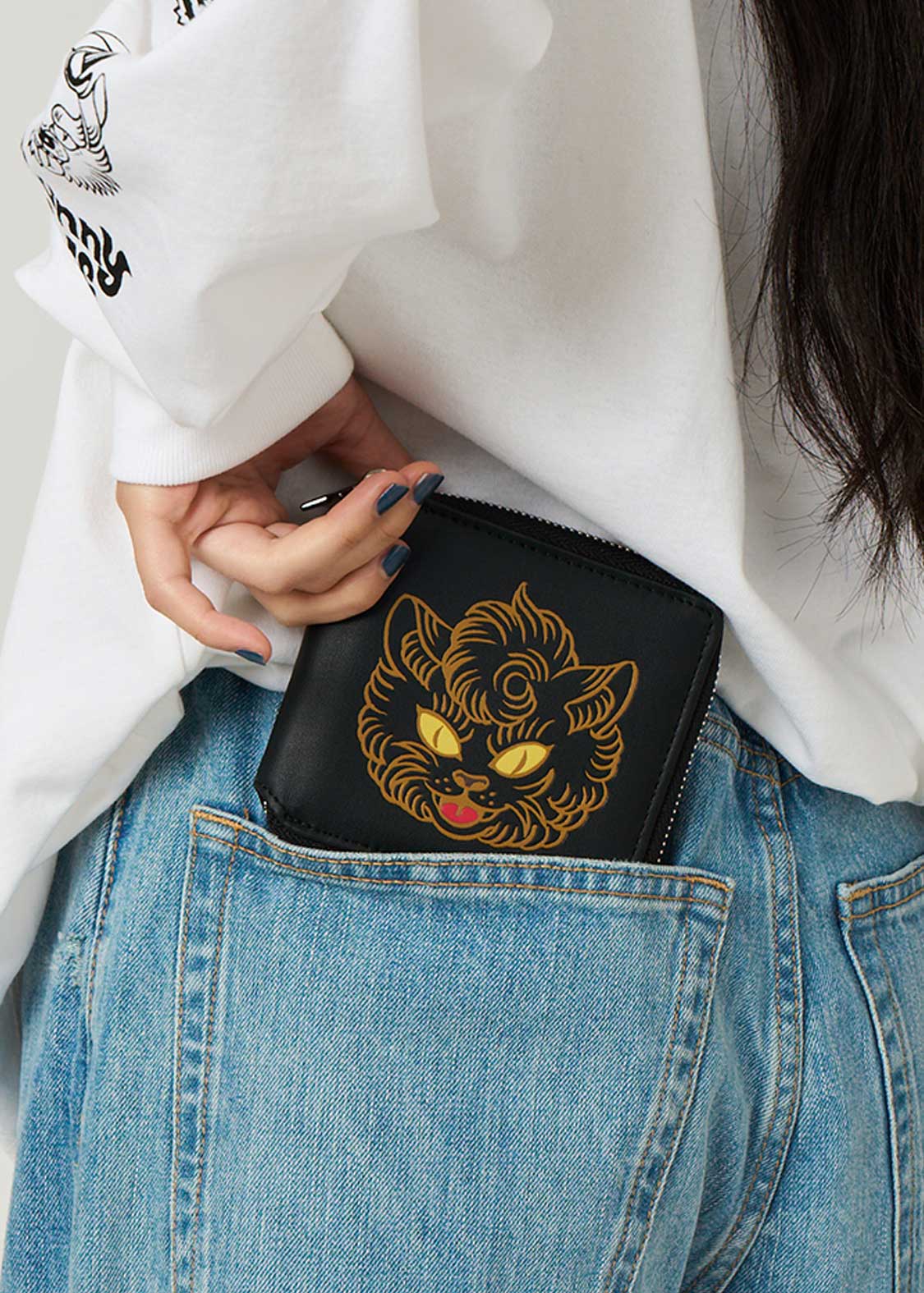 Ayako Ishiguro - Loud Cat Face | Zip Wallet