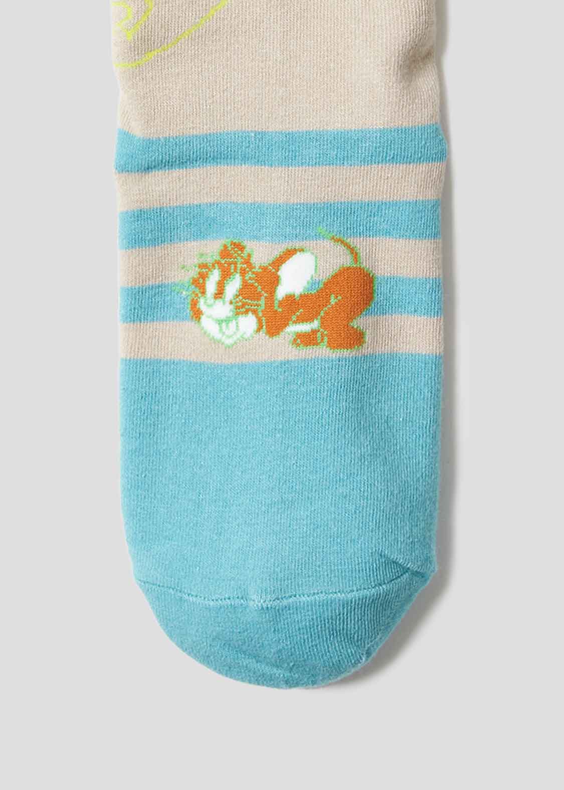 Tom and Jerry Middle Socks (Tom and Jerry_Home run)