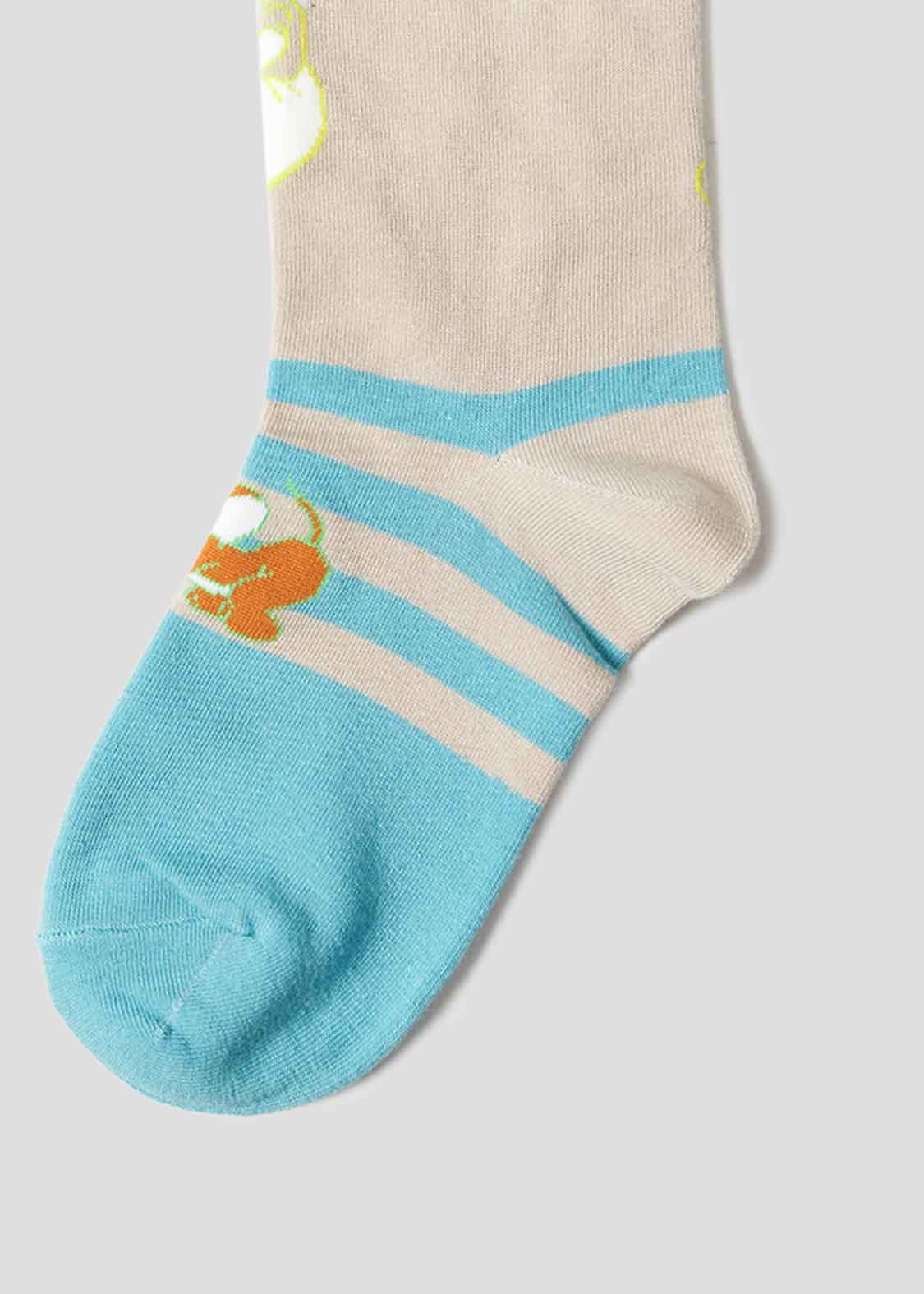 Tom and Jerry Middle Socks (Tom and Jerry_Home run)