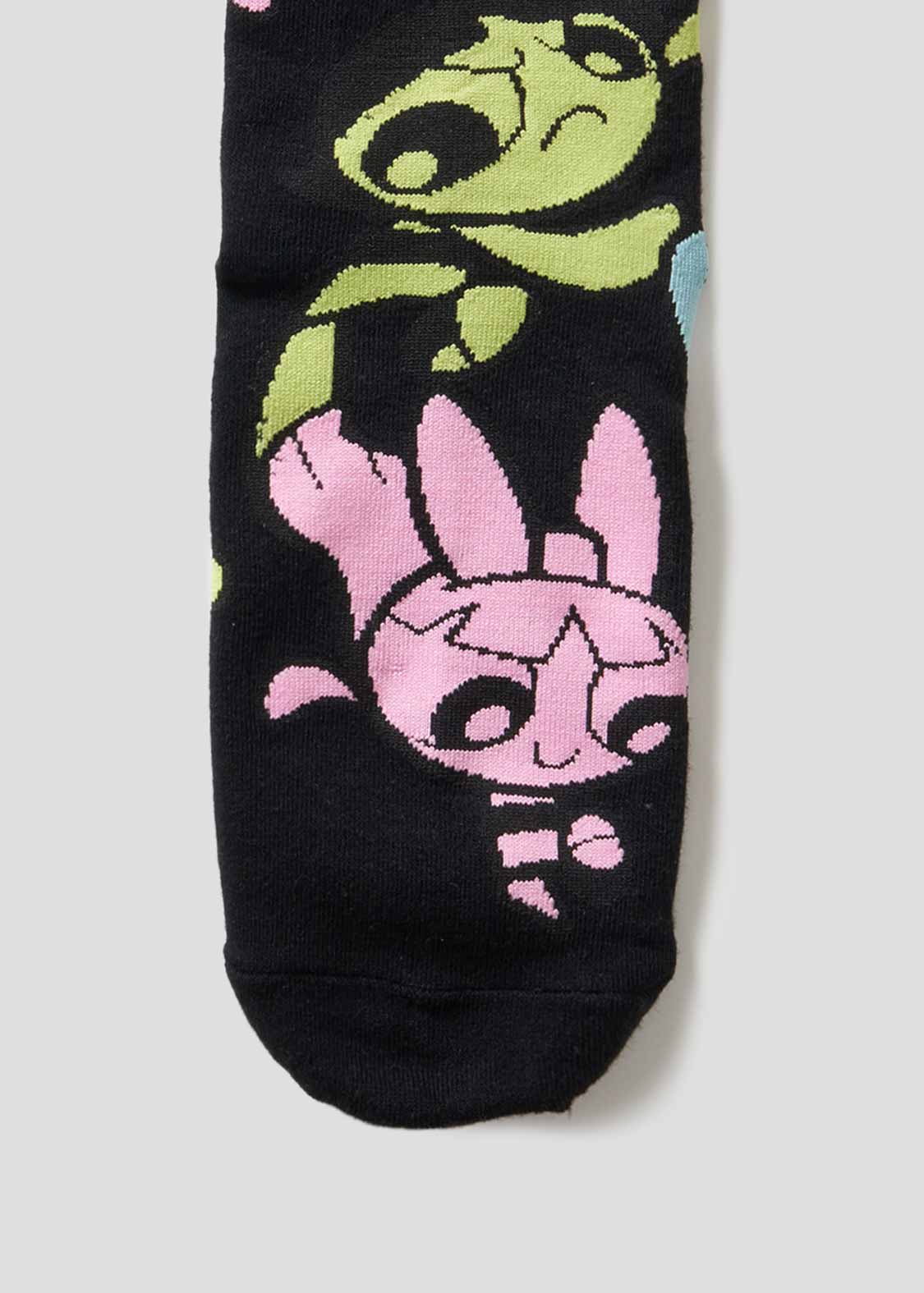 THE POWERPUFF GIRLS Middle socks (THE POWERPUFF GIRLS_GIRLS Pattern)