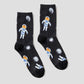 Print Middle Socks (ASTRO CAT Walk in Space)